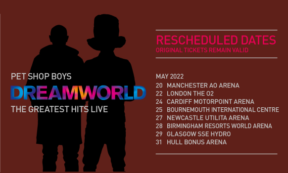 Pet Shop Boys Dreamworld Tour 2022 Pet Shop Boys Dreamworld Tour 2022